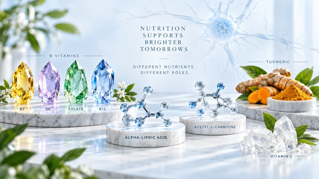 What Do Key Nerve Nutrients Actually Do? A Clear Guide to B Vitamins, ALA, ALCAR, Turmeric & Vitamin C